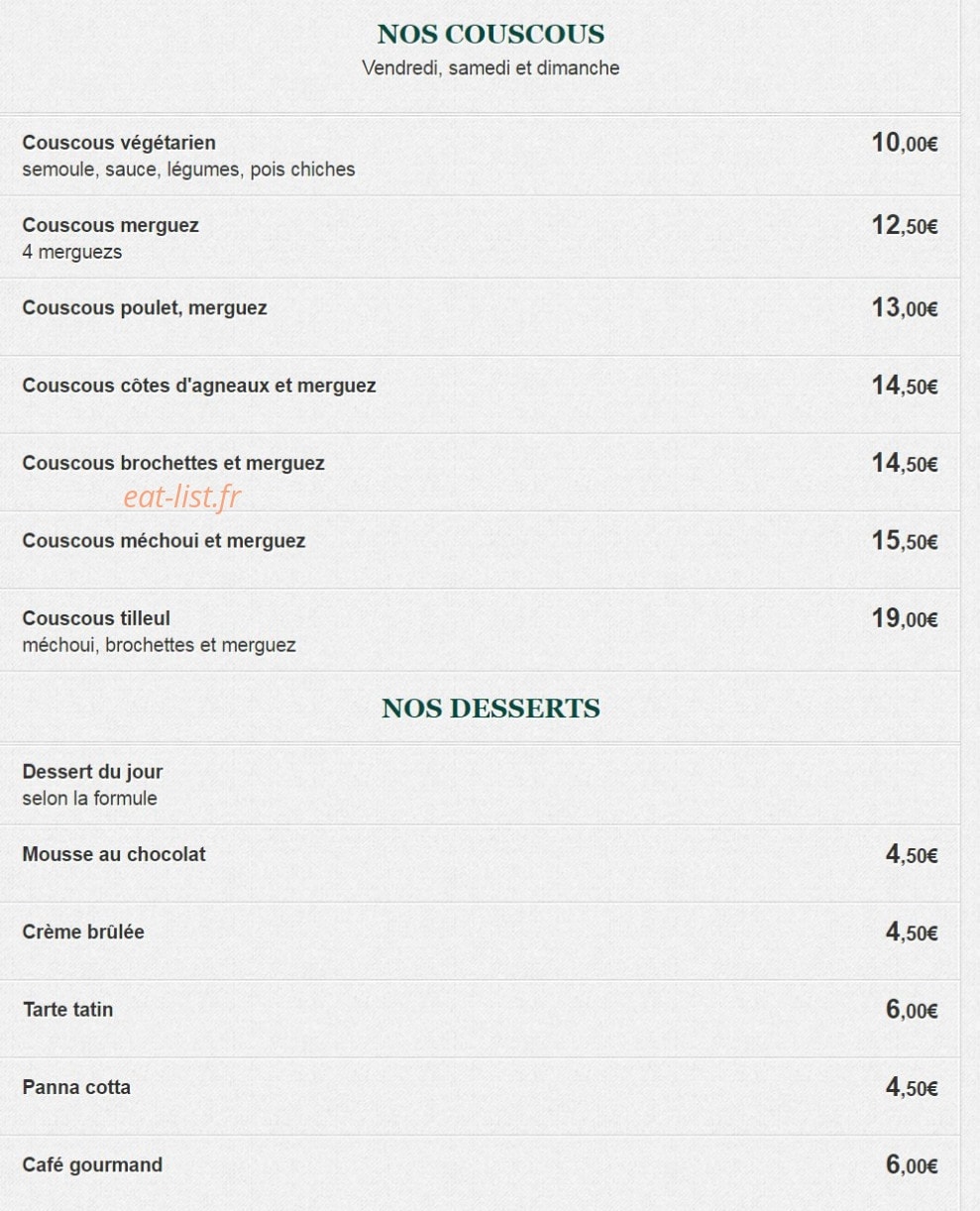 Le Tilleul — carte page 3