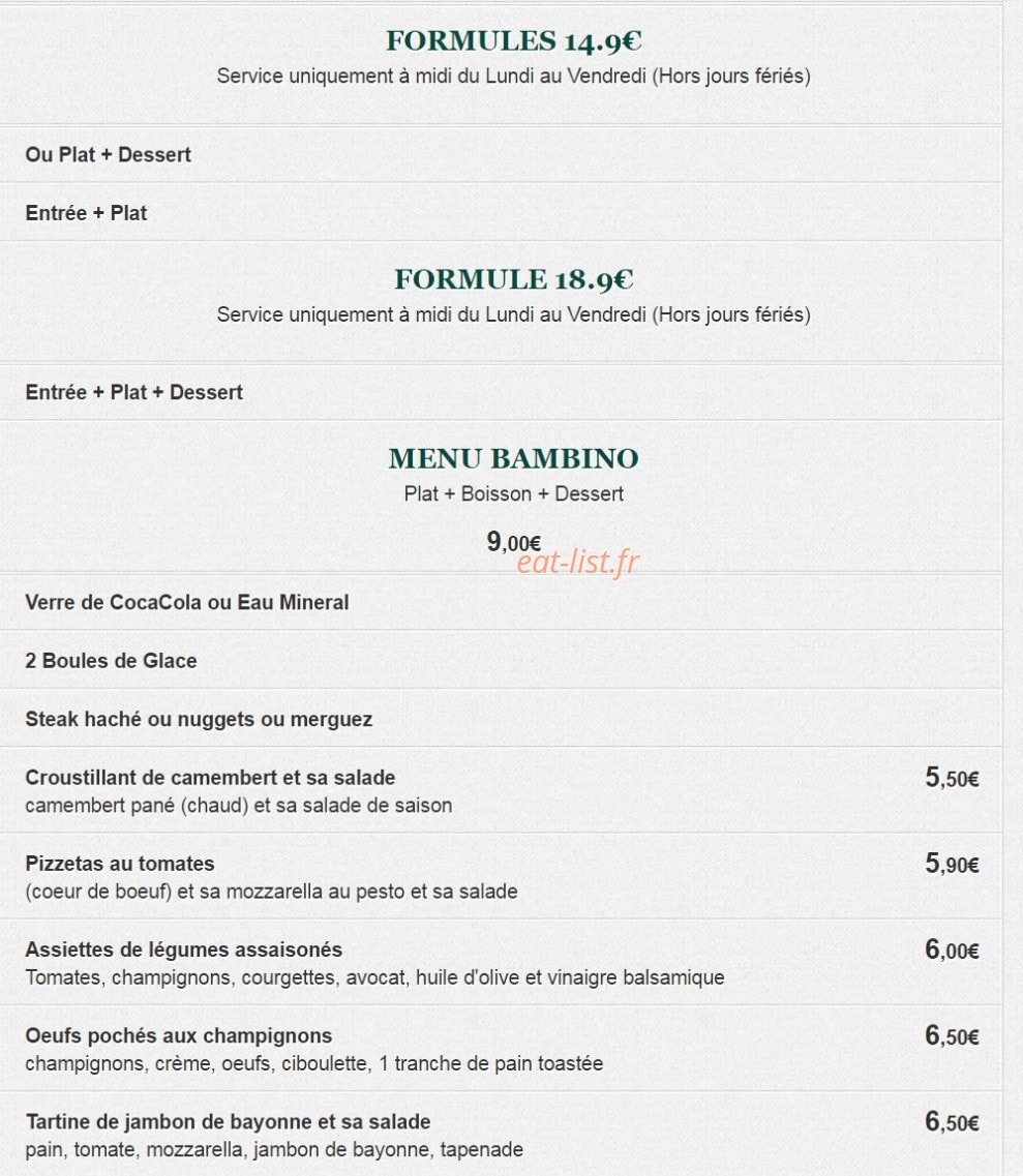 Le Tilleul — carte page 1