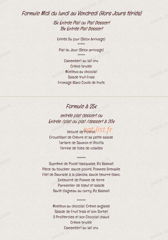 Les Galopins — carte page 1
