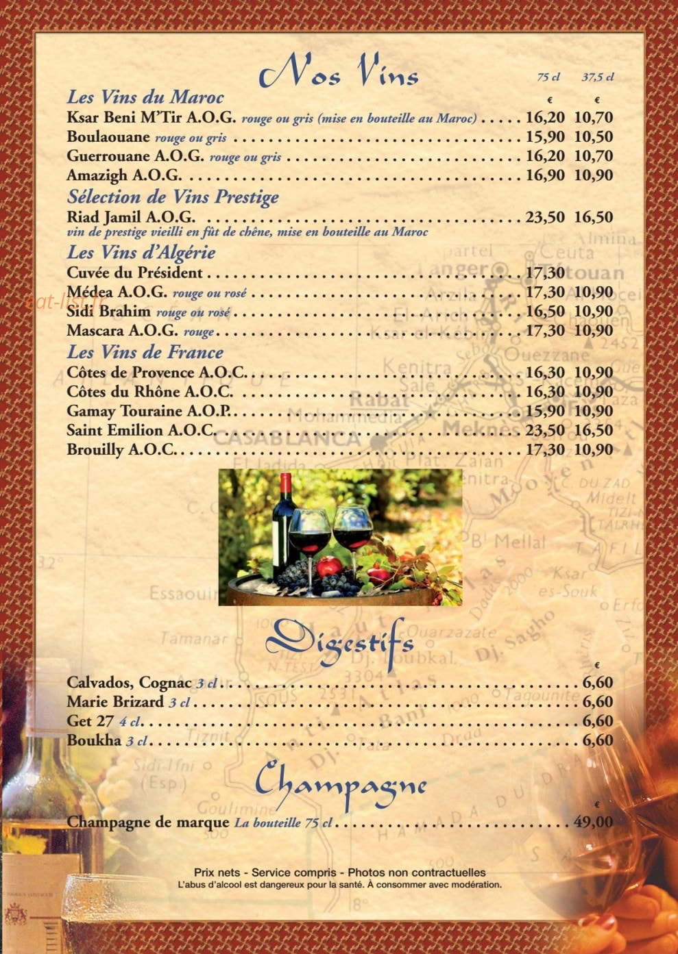 Les Saveurs Du Maroc — carte page 3