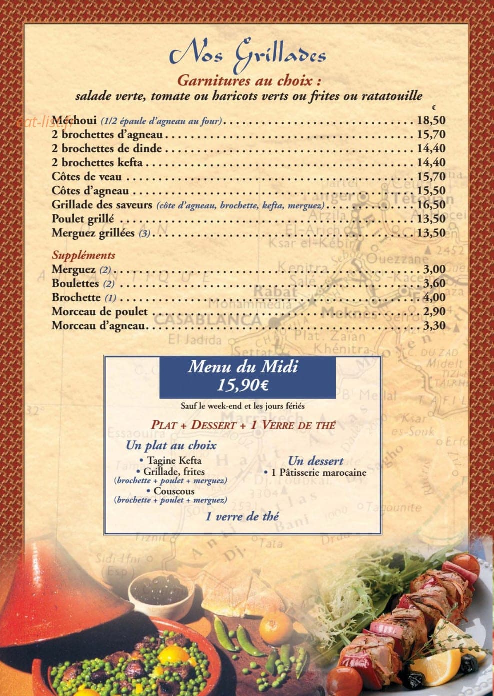 Les Saveurs Du Maroc — carte page 5