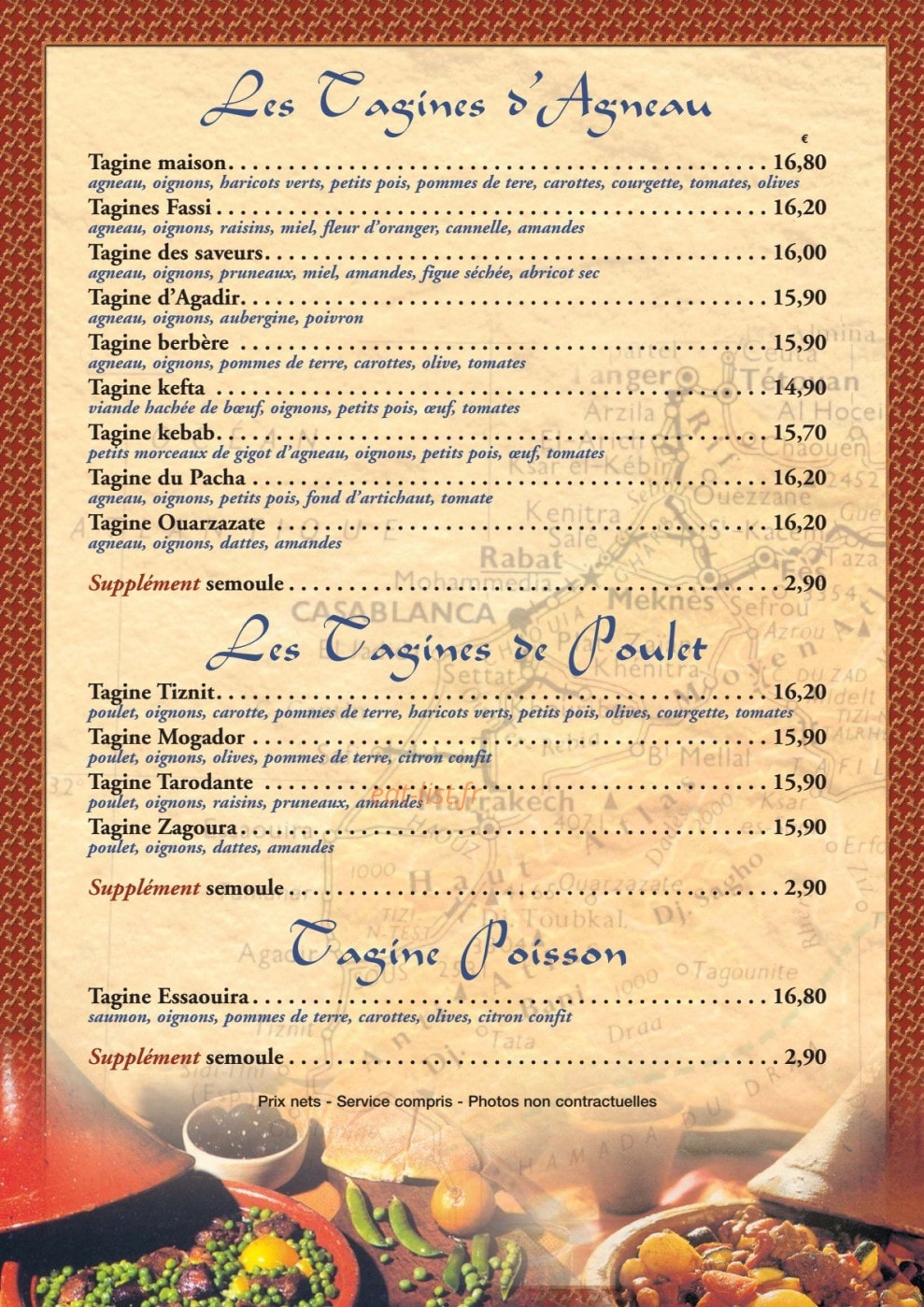 Les Saveurs Du Maroc — carte page 7