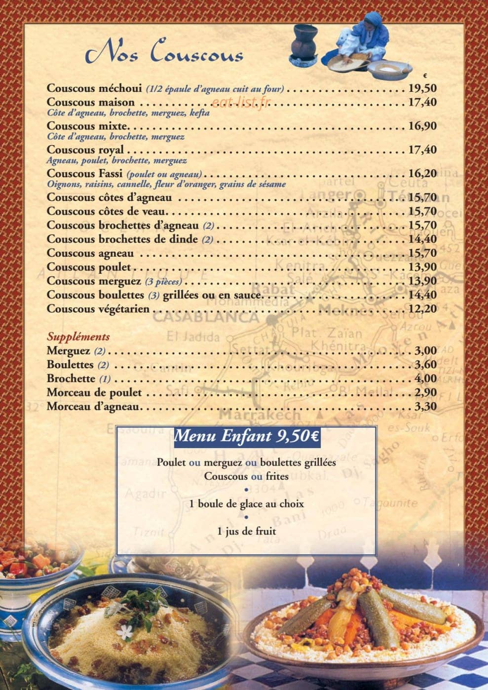 Les Saveurs Du Maroc — carte page 6