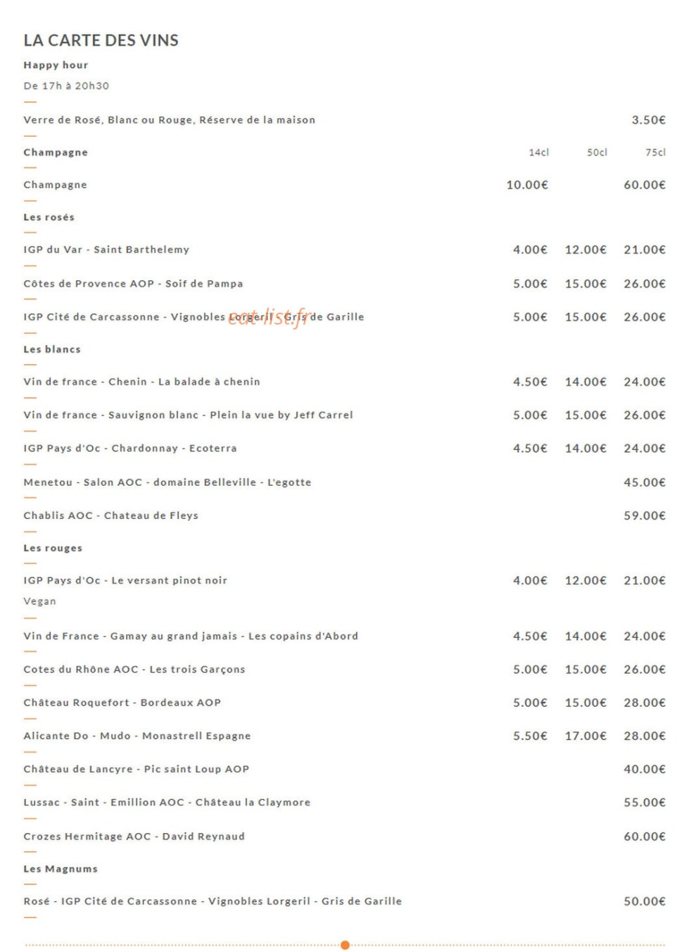 Liloo café — carte page 7