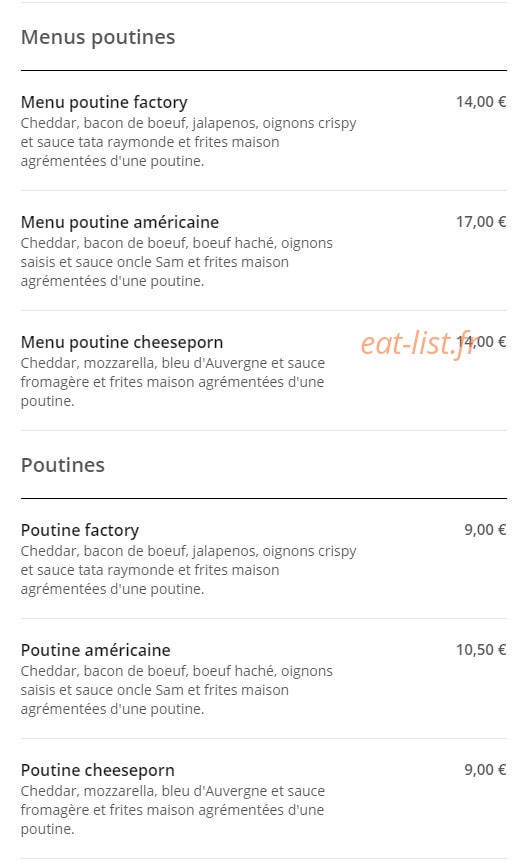 M.S Factory — carte page 3