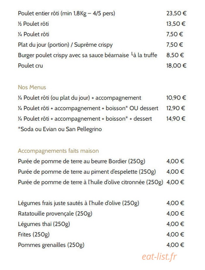 Mama Roasta — carte page 1