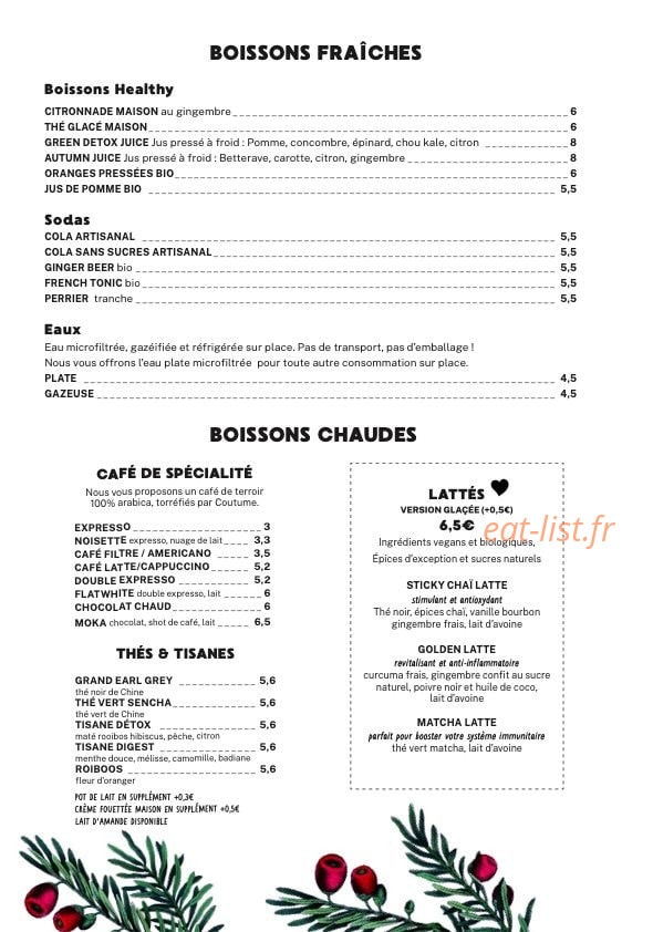 Mother Café — carte page 8