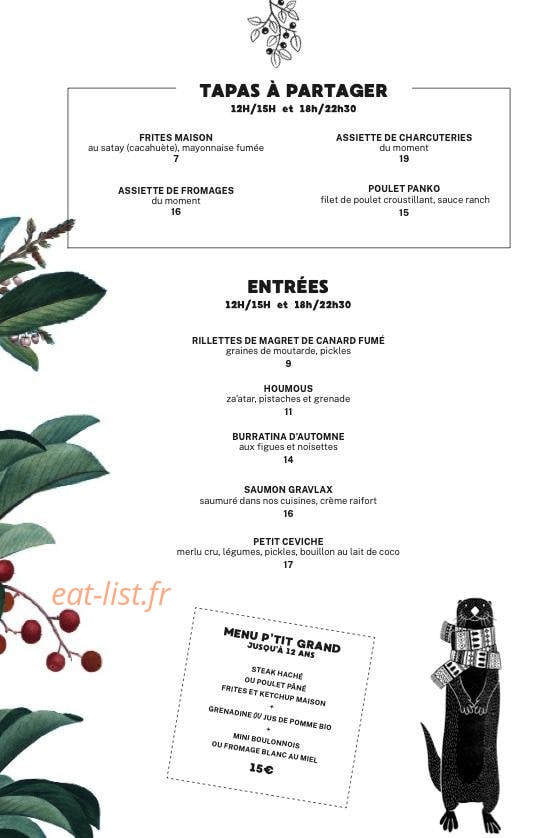 Mother Café — carte page 3