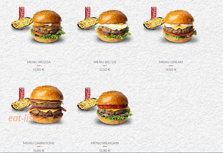 Mr Beef — carte page 9