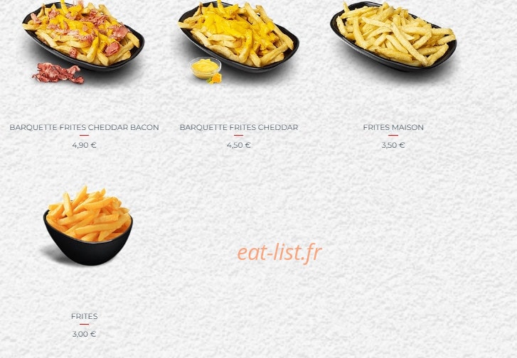 Mr Beef — carte page 14
