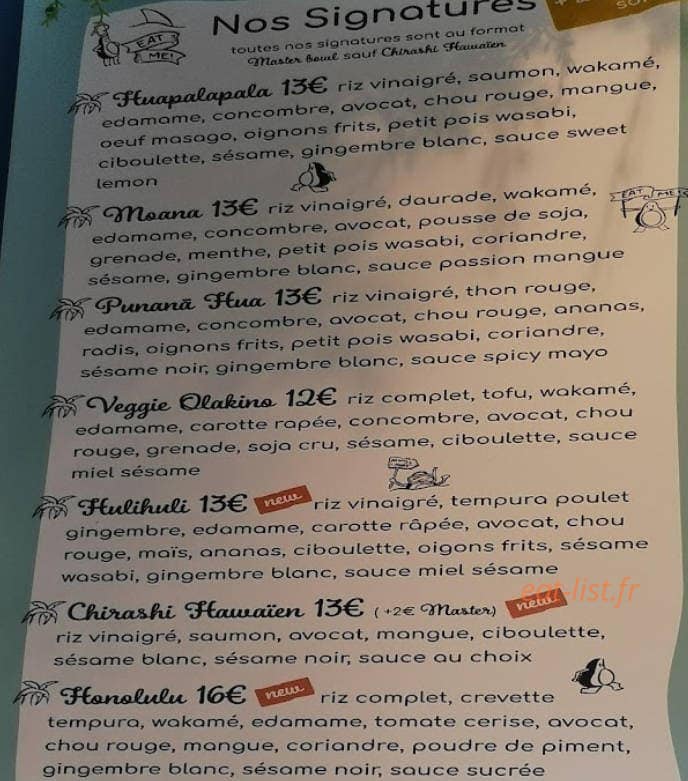 Poké Shop — carte page 1