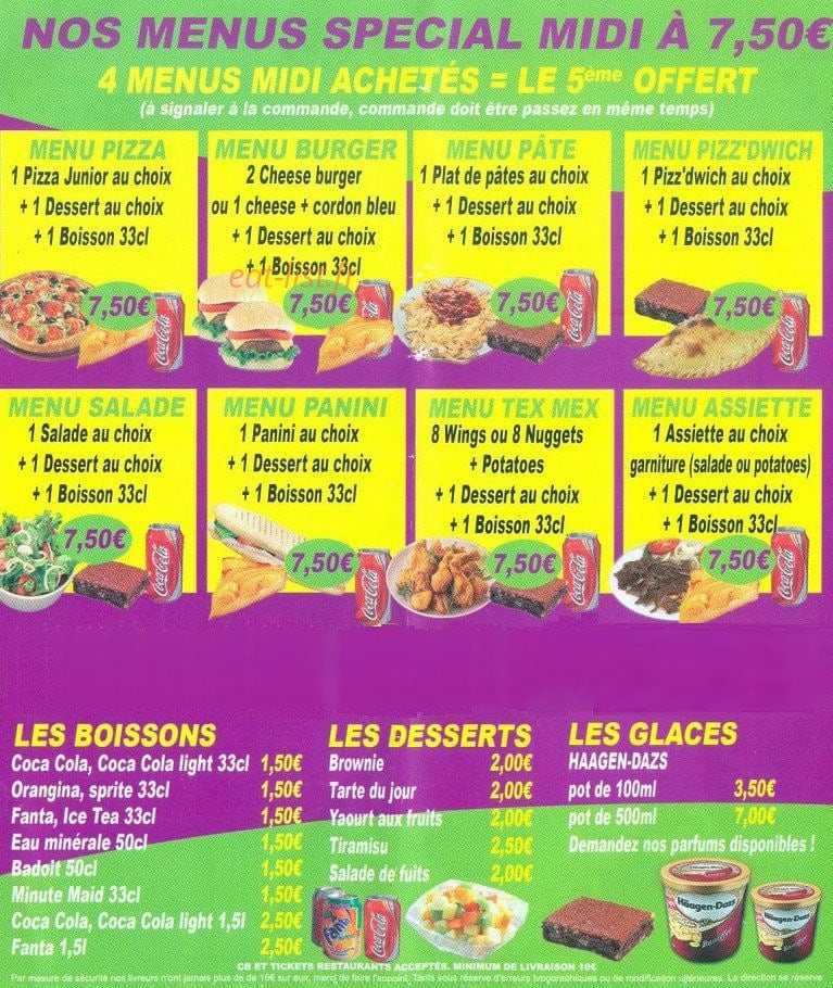 Pronto pizza — carte page 4