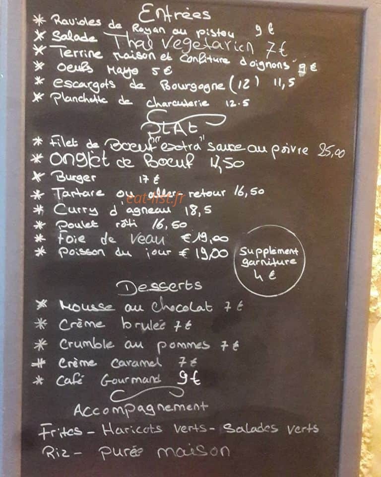 Restaurant Devina — carte page 1