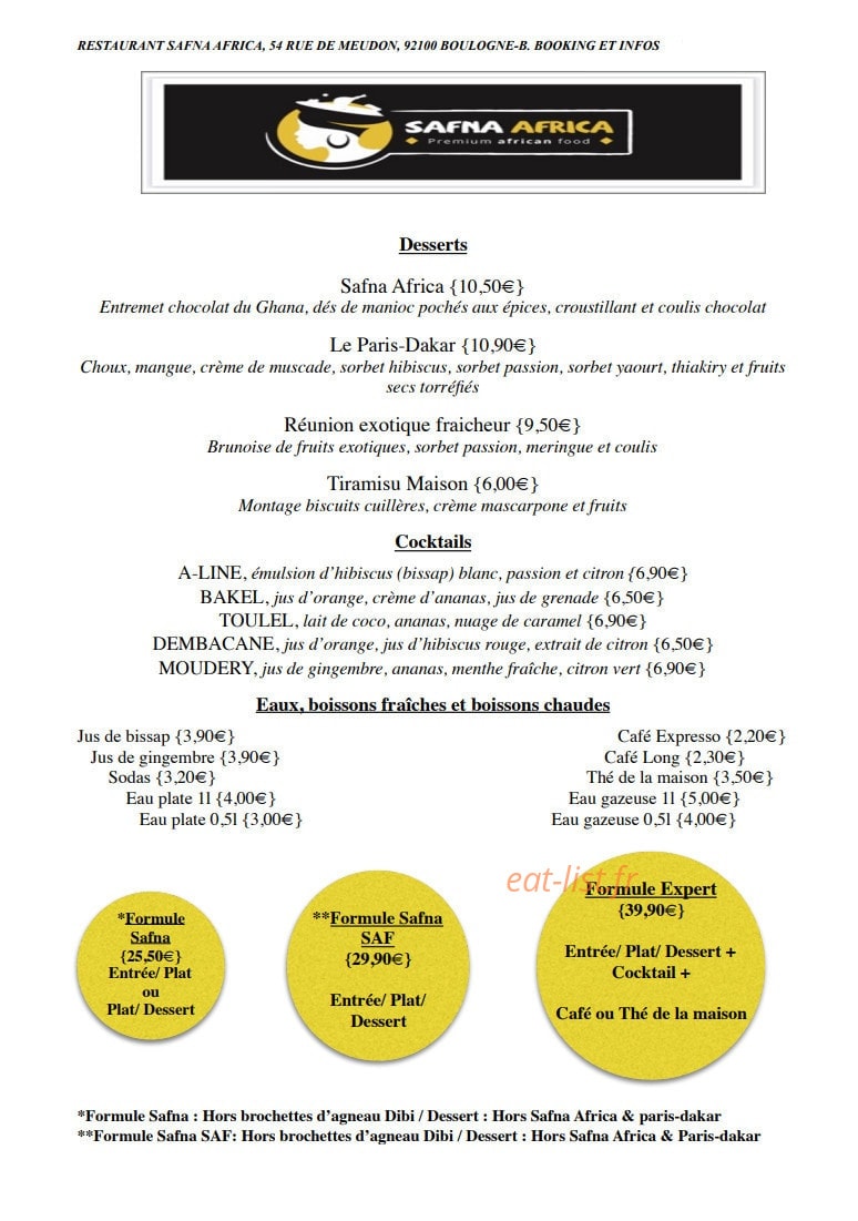 Safna Africa — carte page 2