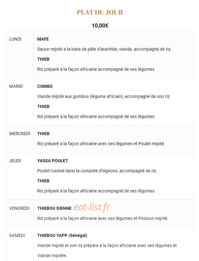 Sankou Afro — carte page 6