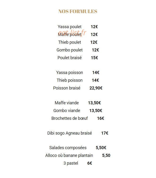 Sankou Afro — carte page 2