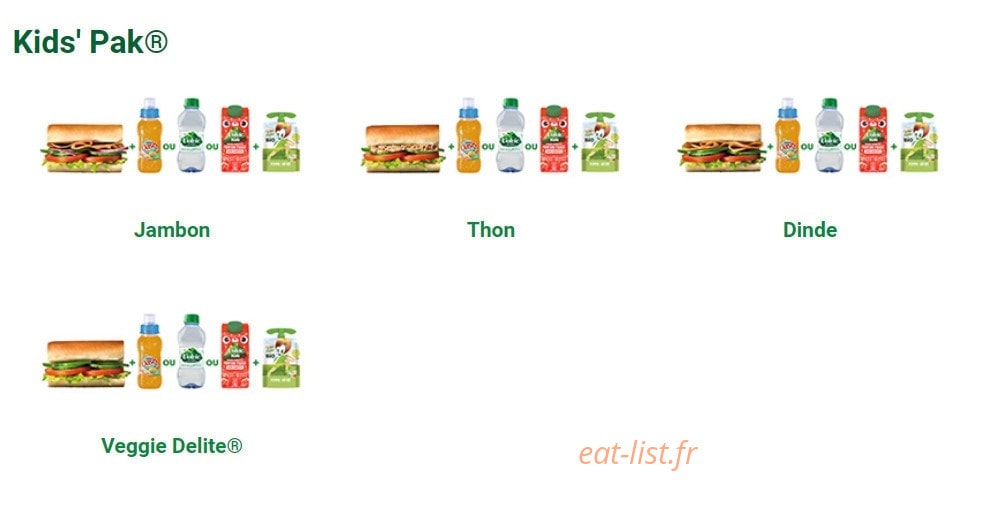 Subway — carte page 4