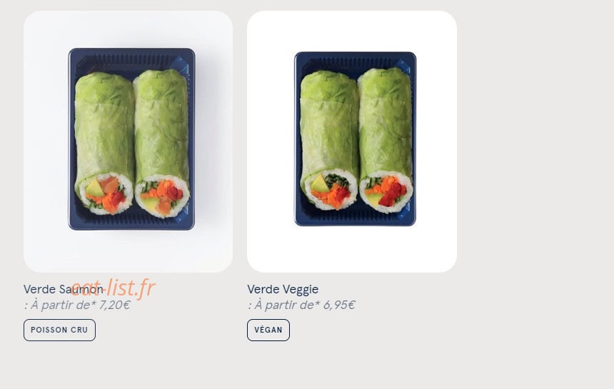 Sushi Daily — carte page 8