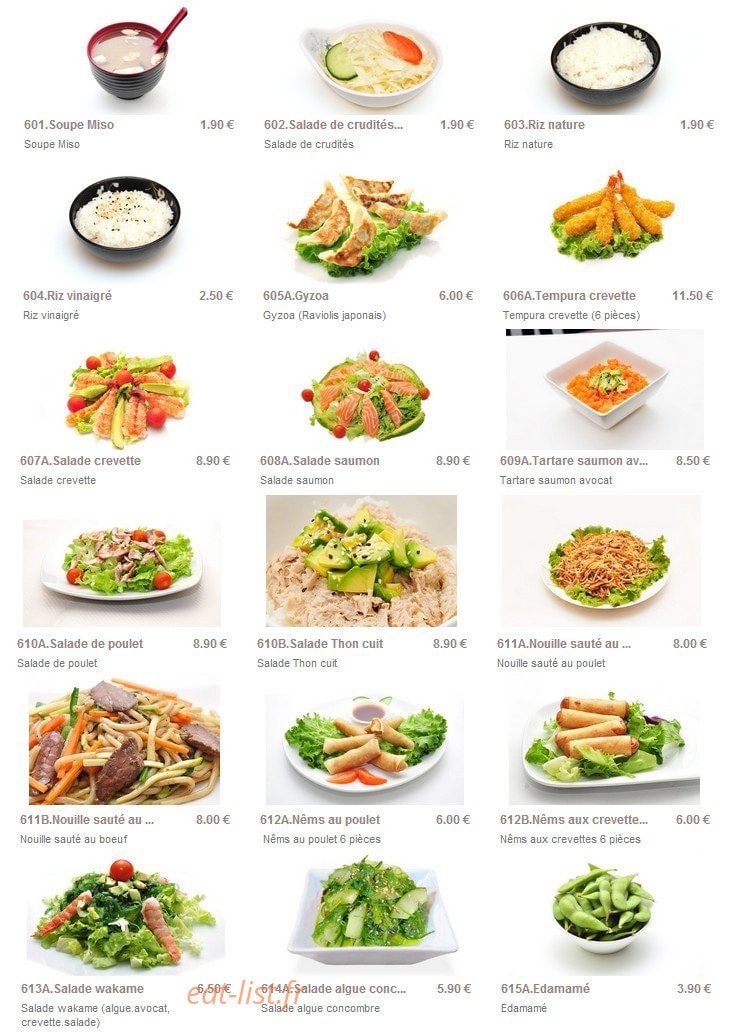 Sushi Paradise — carte page 8