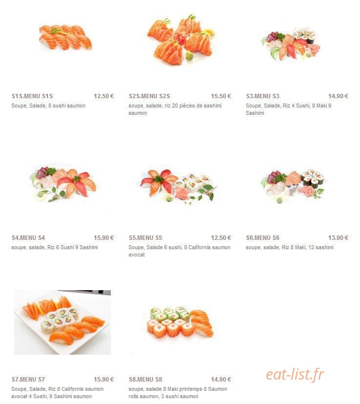Sushi Paradise — carte page 5