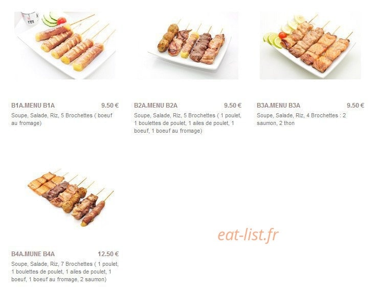 Sushi Paradise — carte page 3