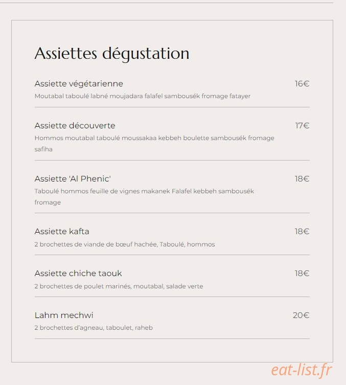 Al Phenic — carte page 3