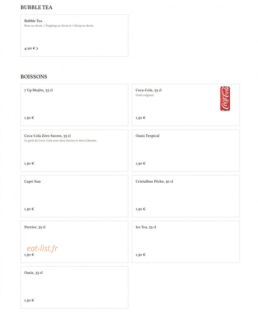 Asian Food By BAZE — carte page 7