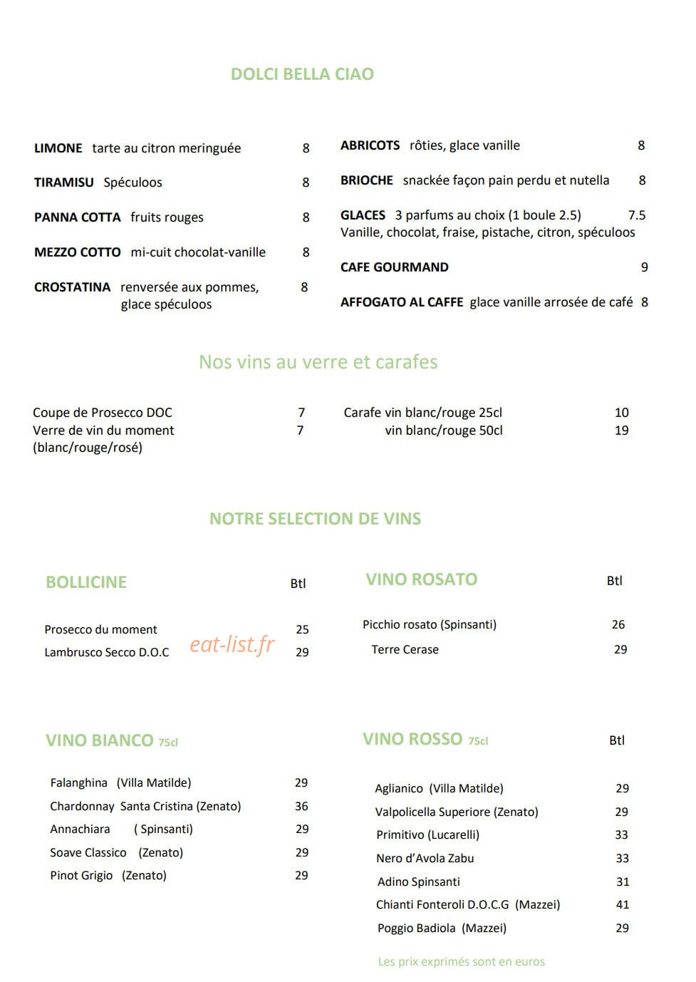 Bella Ciao — carte page 3