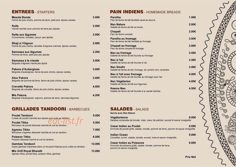 Bharath — carte page 1