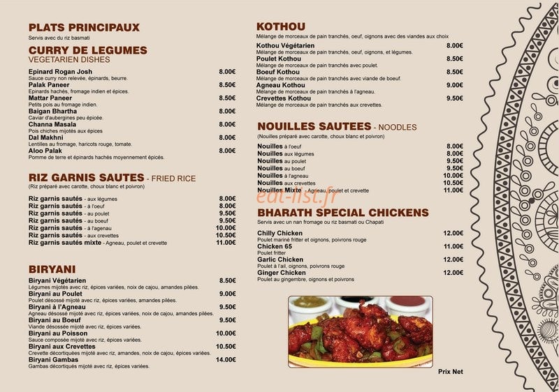 Bharath — carte page 3