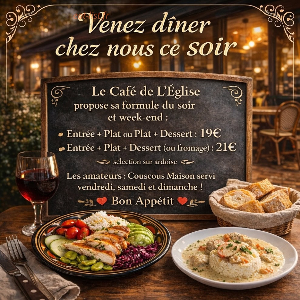 Café de l’église — carte page 2