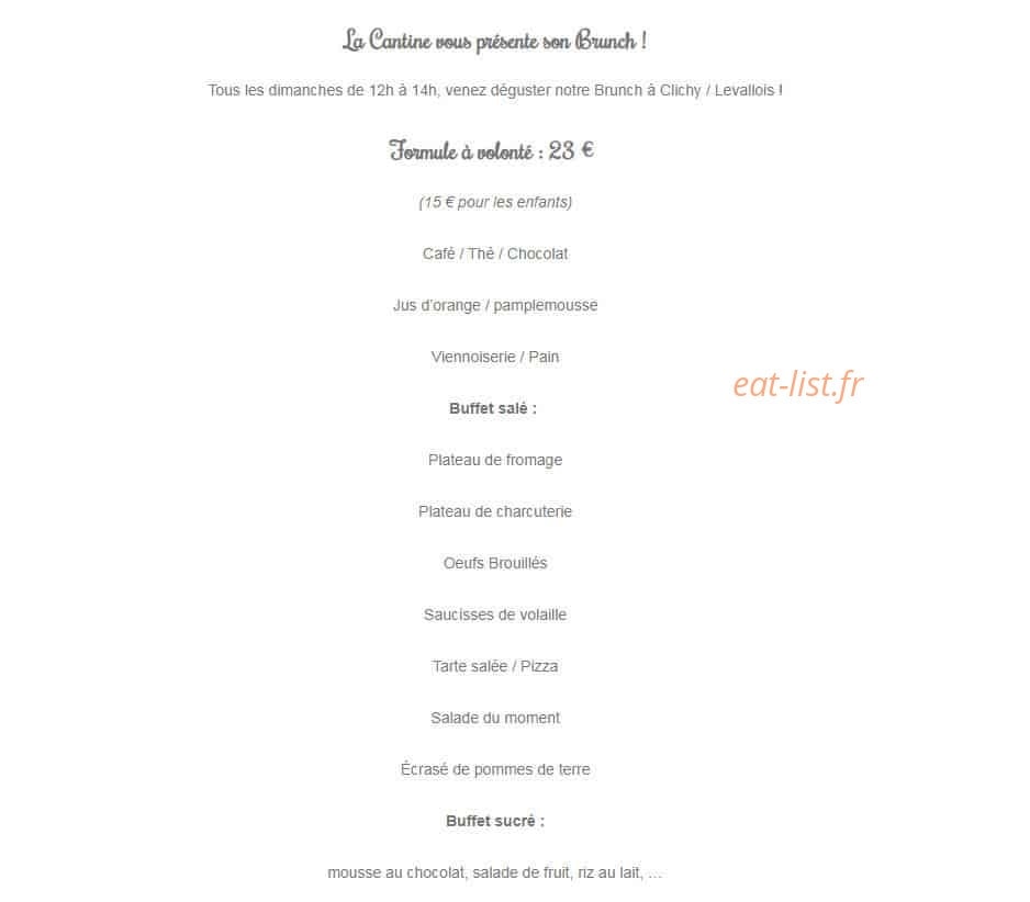 Cantine Populaire — carte page 2