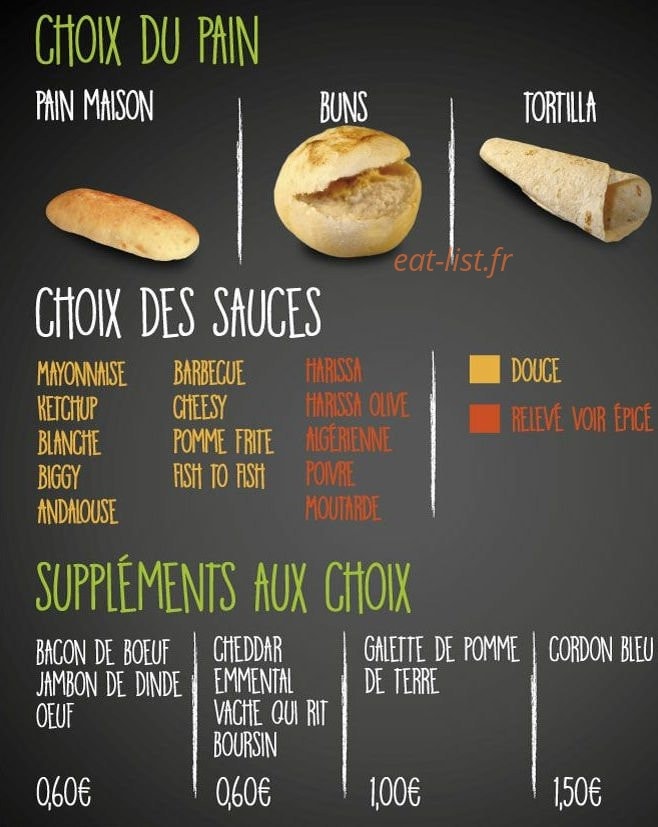 City food — carte page 8