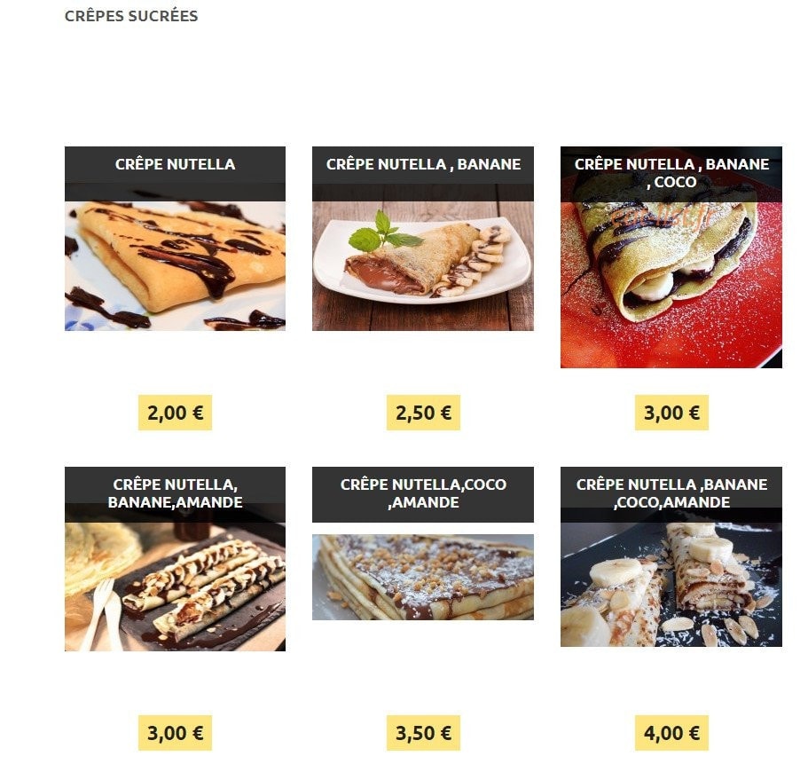 Family Pizza — carte page 7