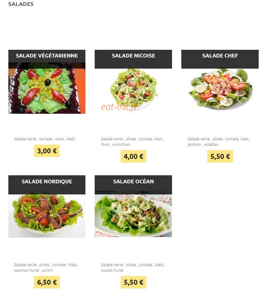 Family Pizza — carte page 8