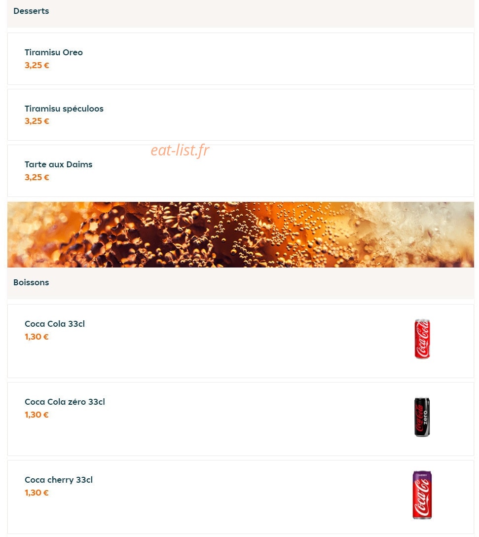 Flash Pizza — carte page 6