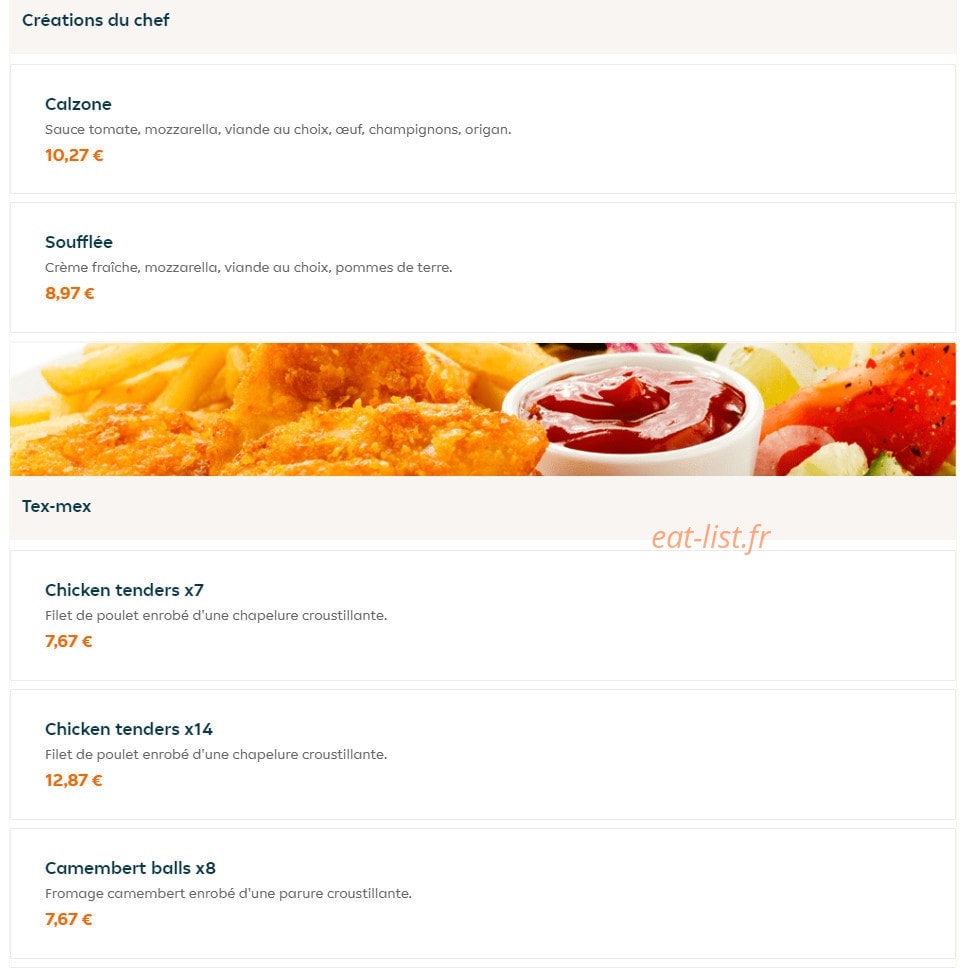 Flash Pizza — carte page 4