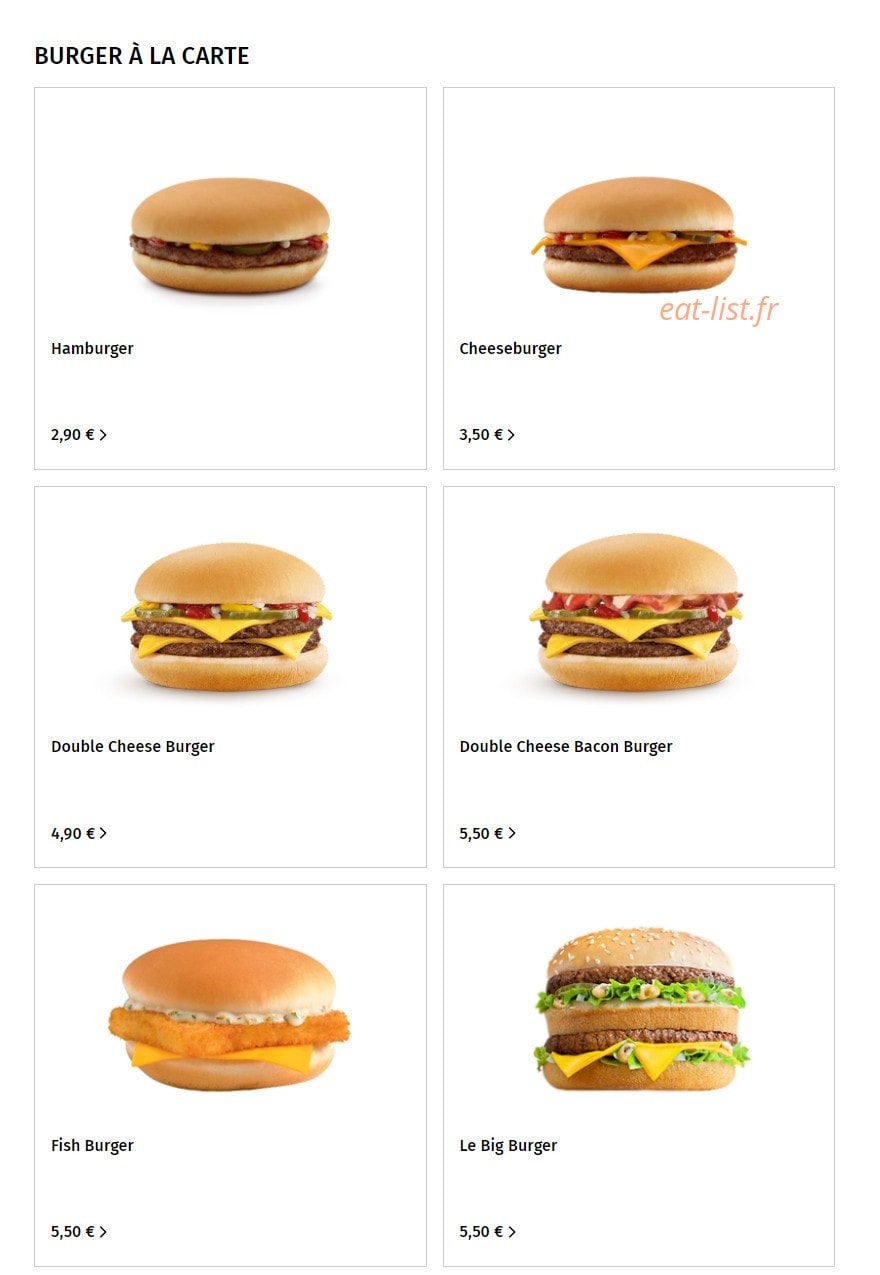 Foodiz Burger — carte page 5