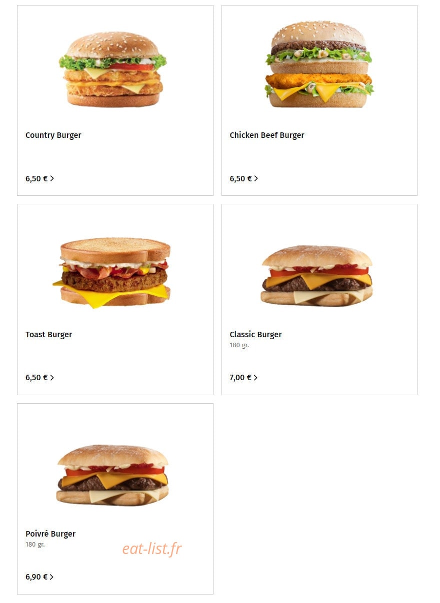Foodiz Burger — carte page 7