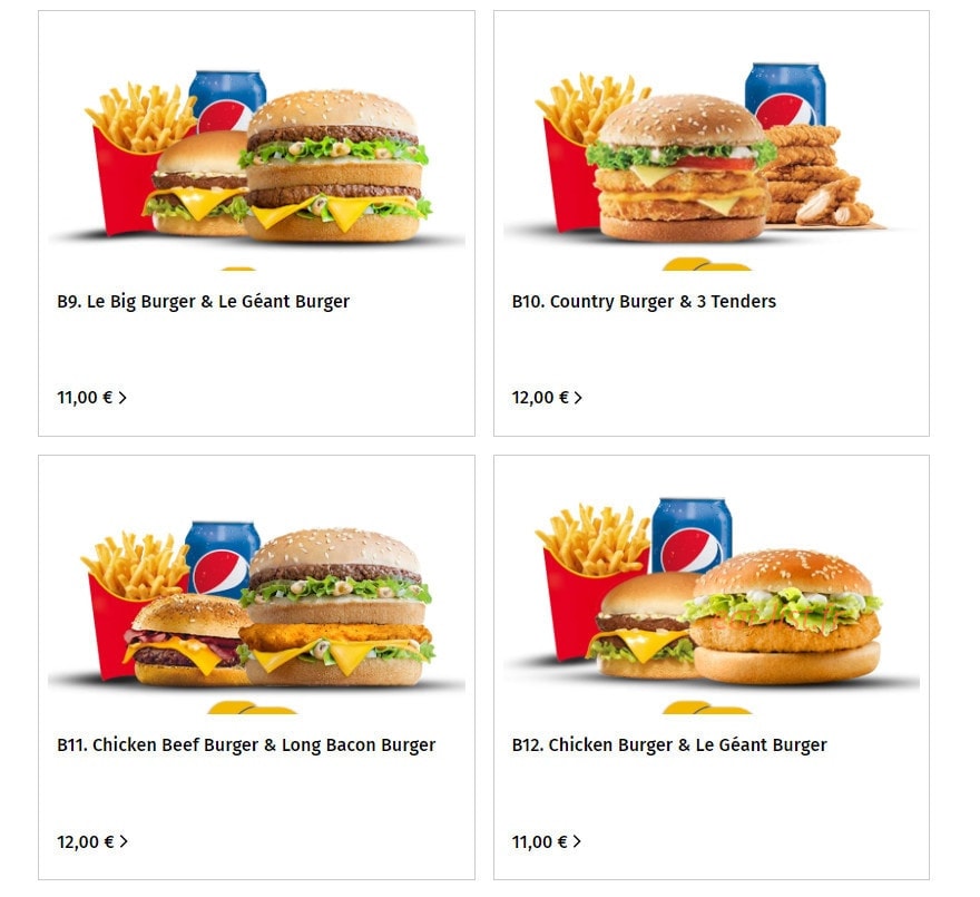 Foodiz Burger — carte page 3