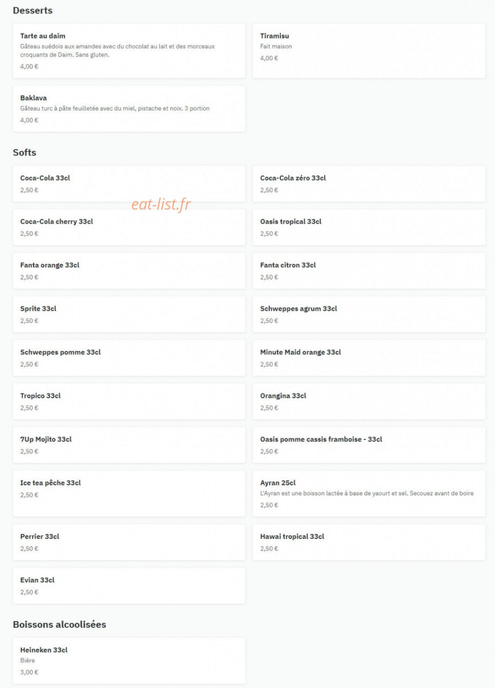 Grill Marmaris — carte page 3
