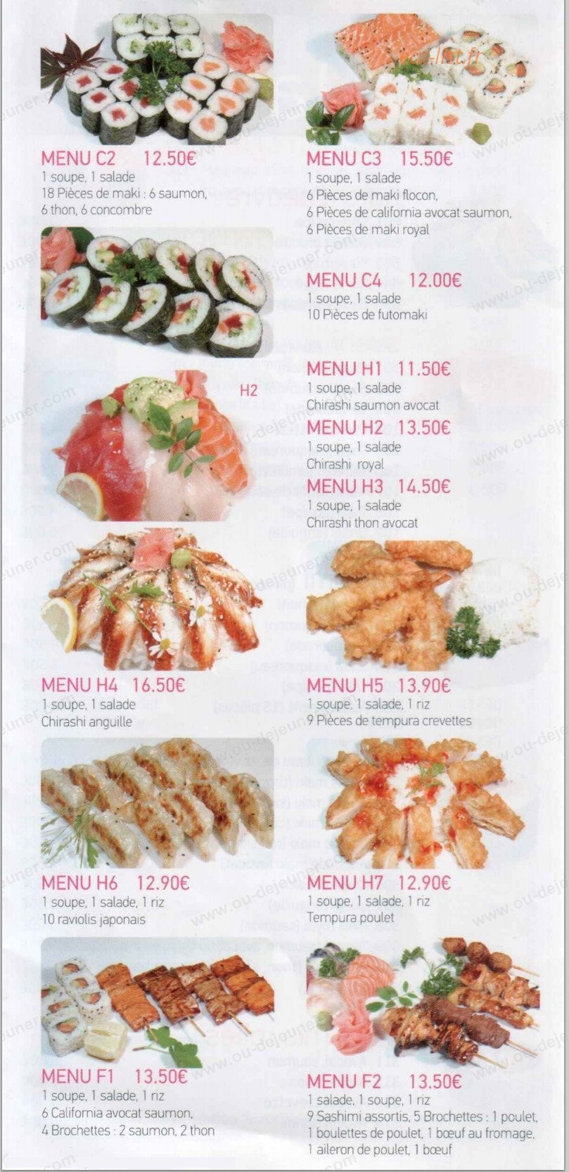 Hoky sushi — carte page 5