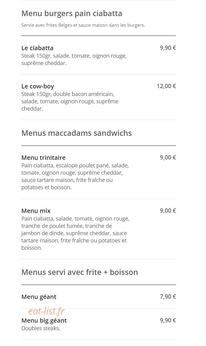 Hot Pizza — carte page 12