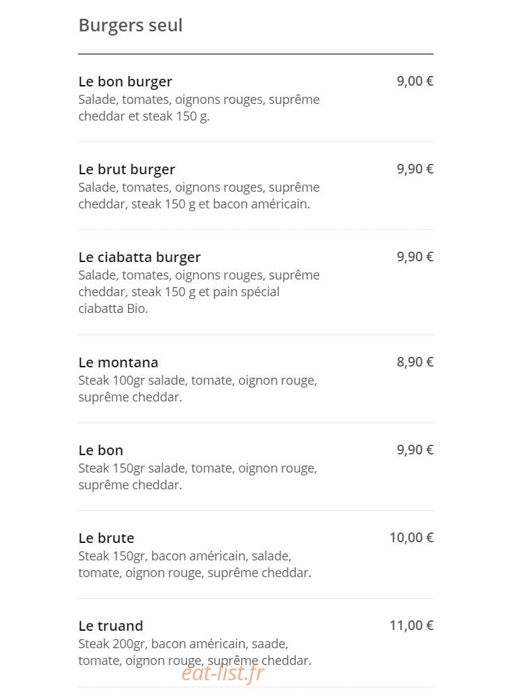 Hot Pizza — carte page 10
