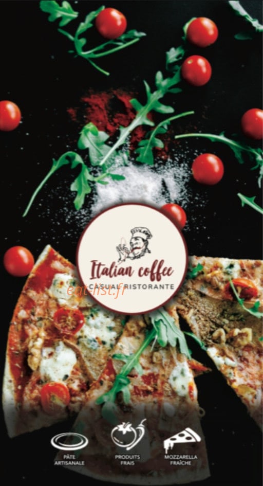 Italian Coffee — carte page 1