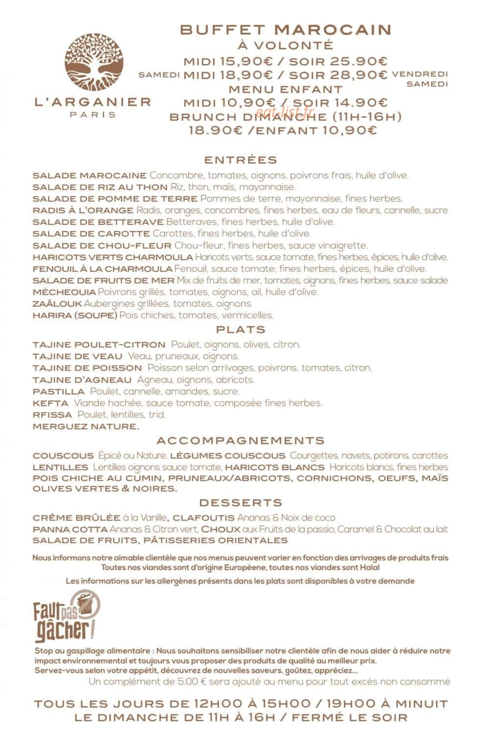 L'Arganier — carte page 1