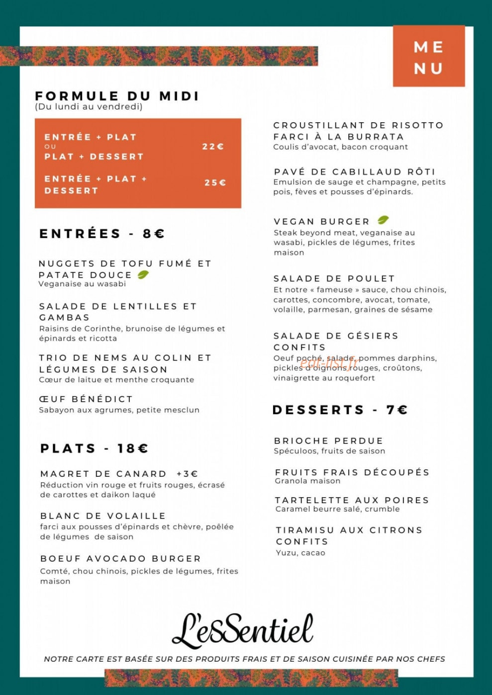 L'Essentiel — carte page 1
