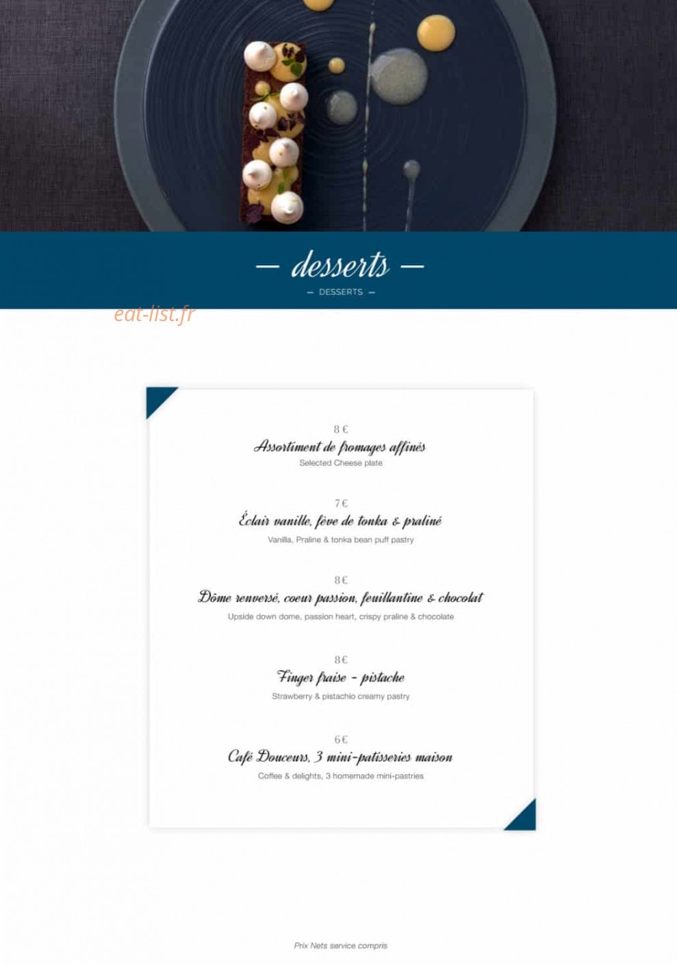 La Passerelle — carte page 4