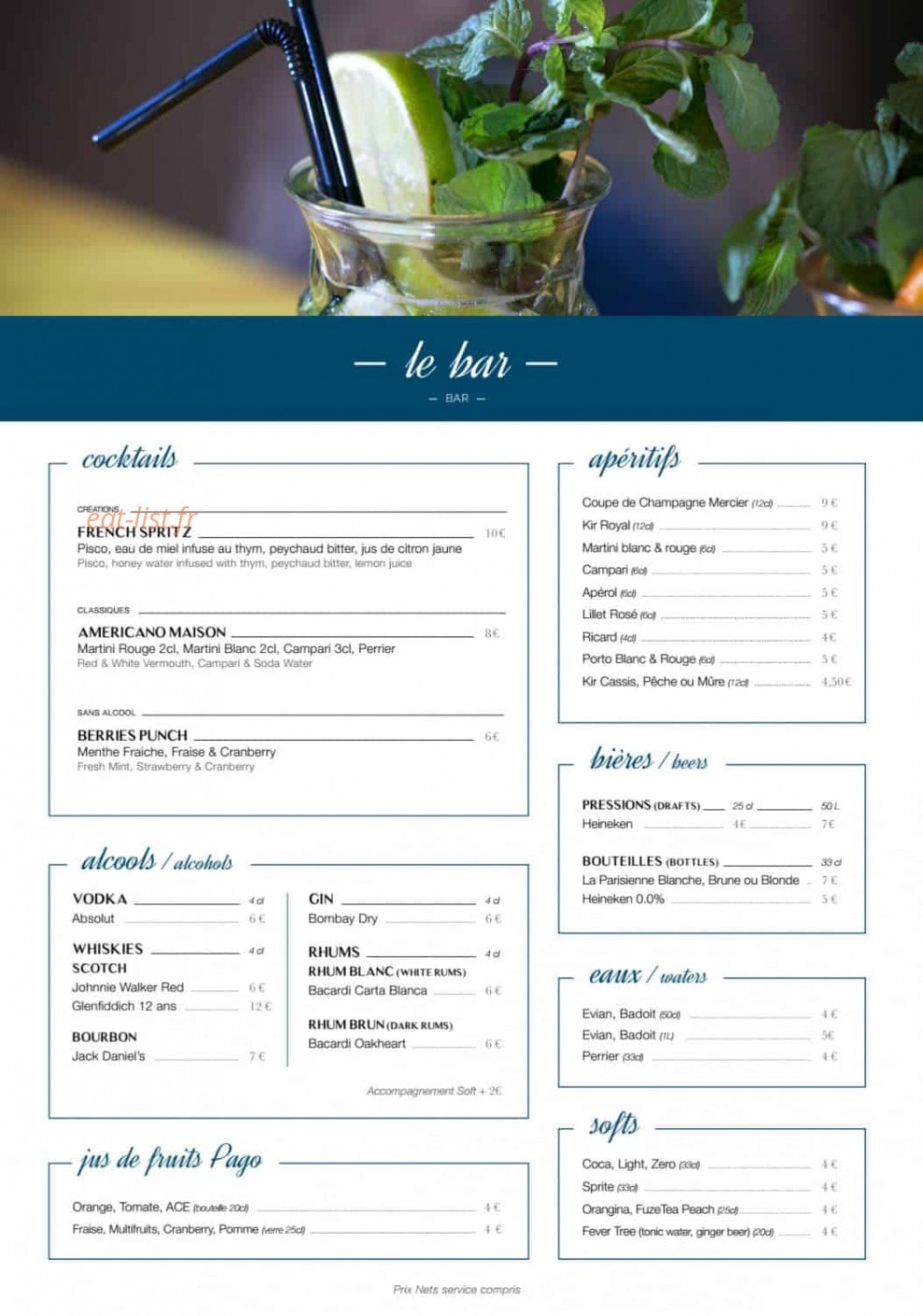 La Passerelle — carte page 5