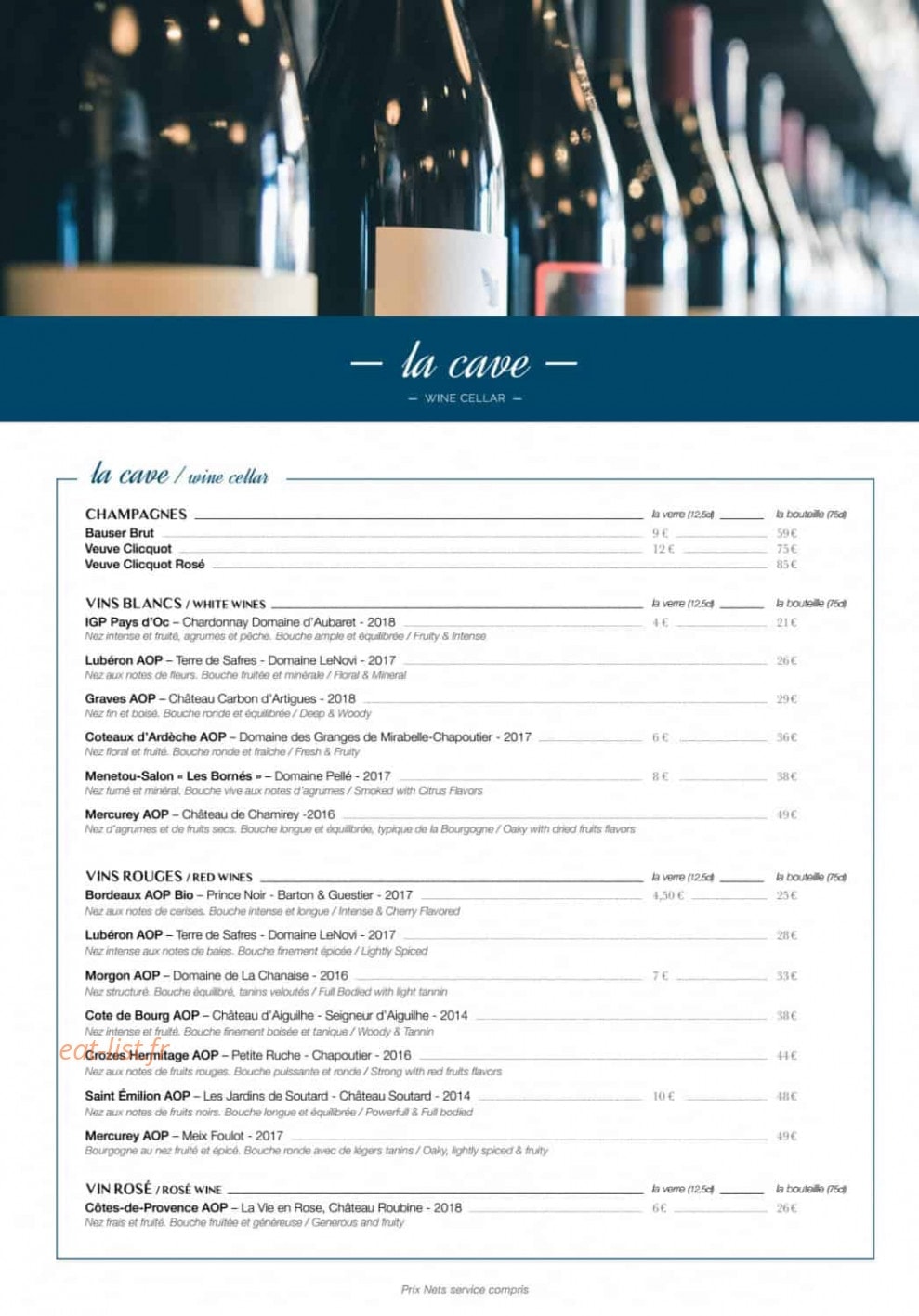 La Passerelle — carte page 6